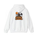 Spooky Season Halloween Hoodie - Haunted House Ghost Bat Design | Cozy Halloween Sweatshirt - Atlas Briefly