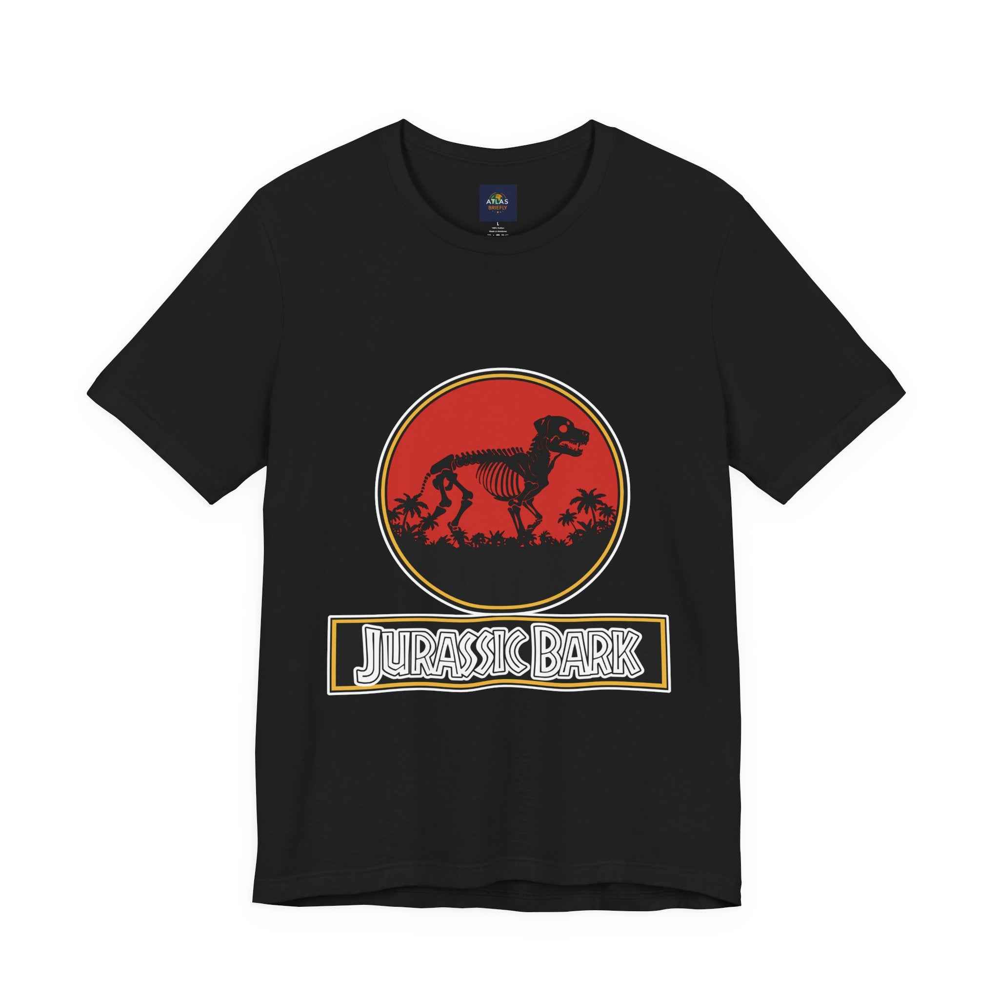 Rottweiler Dog T-Shirt - Jurassic Bark Design for Dog Lovers - Atlas Briefly
