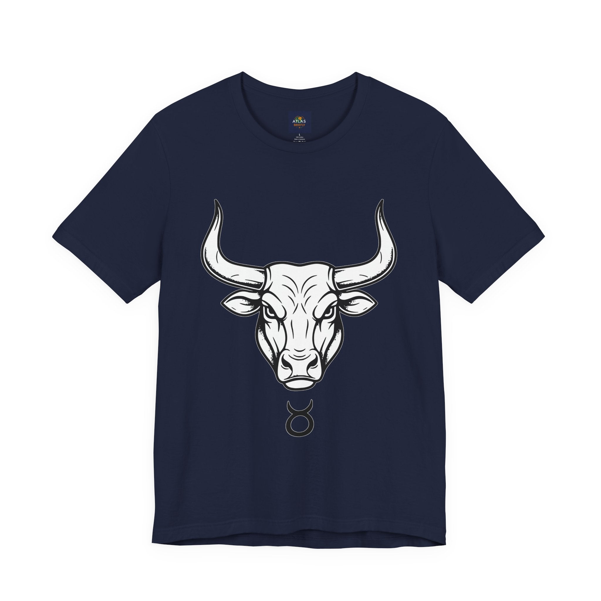 Taurus Zodiac T-Shirt - Minimalist Black and White Unisex T-Shirt