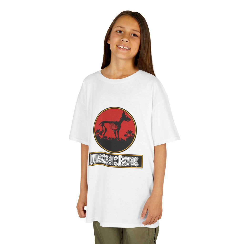 Kids Doberman Jurassic Bark T-Shirt | Fun Dog Tee for Kids - Atlas Briefly