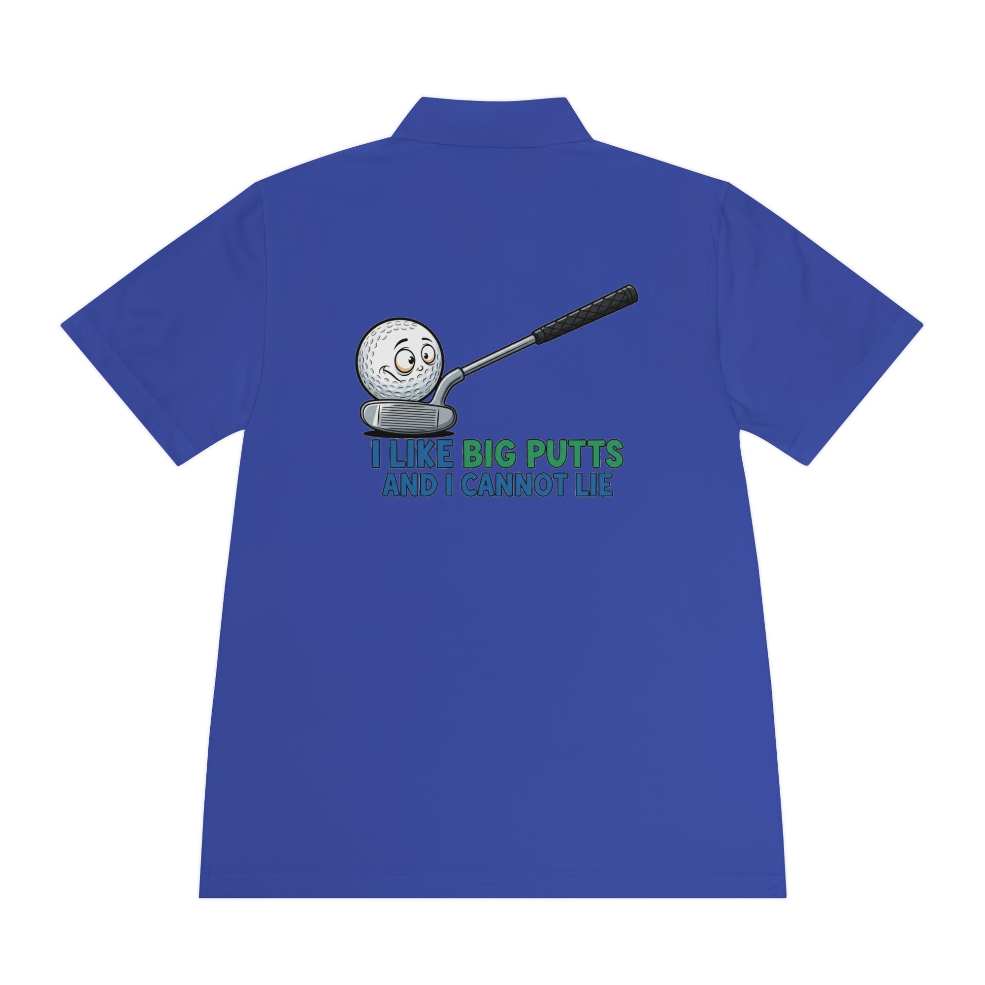 I Like Big Putts Golf Polo Shirt - Funny Golf Gift | Hilarious Golfer Apparel - Atlas Briefly