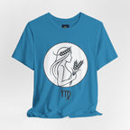 Virgo Zodiac Tee - Minimalist Black and White Unisex T-Shirt