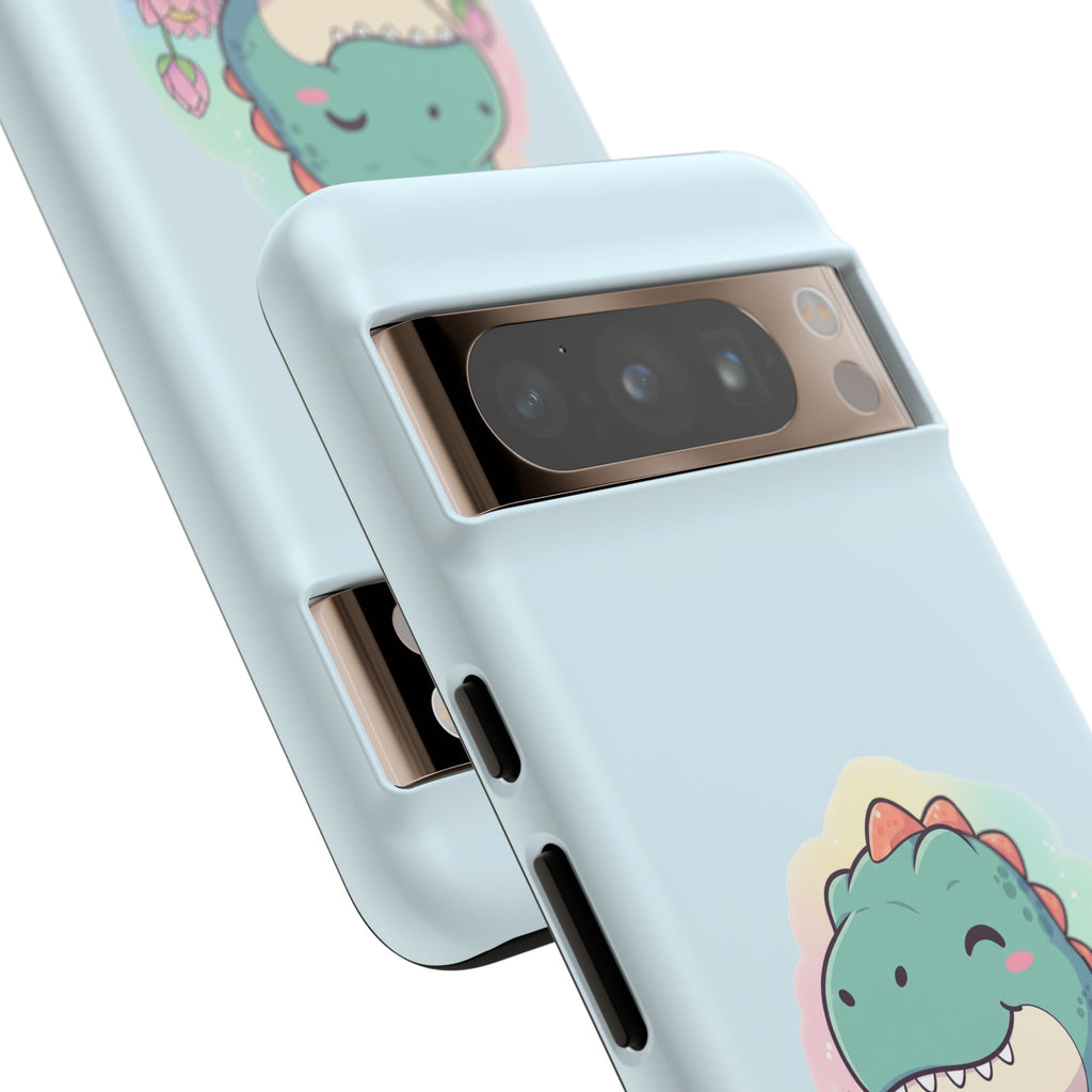 NamasTe-Rex Meditating Dinosaur Phone Case - Funny Yoga T-Rex Mobile Cover | Zen Tech Gift - Atlas Briefly