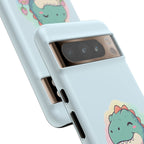NamasTe-Rex Meditating Dinosaur Phone Case - Funny Yoga T-Rex Mobile Cover | Zen Tech Gift - Atlas Briefly