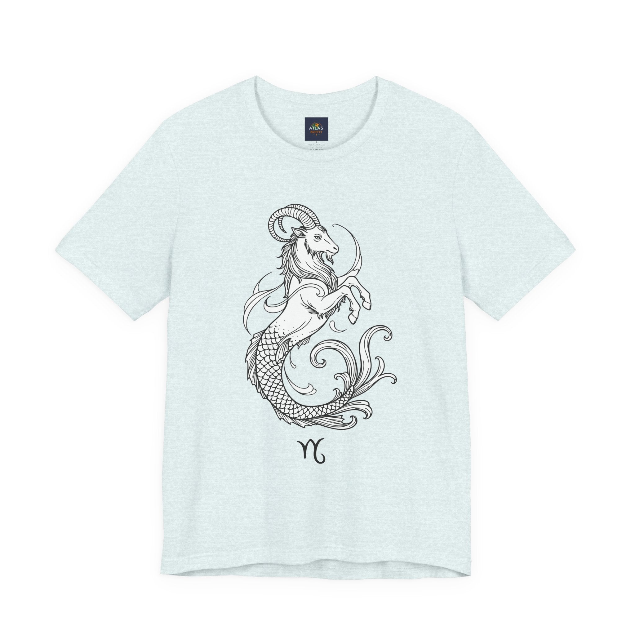 Capricorn Zodiac Tee - Unisex Minimalist Horoscope Shirt in Black and White