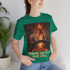 D&D Fantasy T-Shirt - Roll a Natural 20 Dungeon Master RPG Unisex Tee