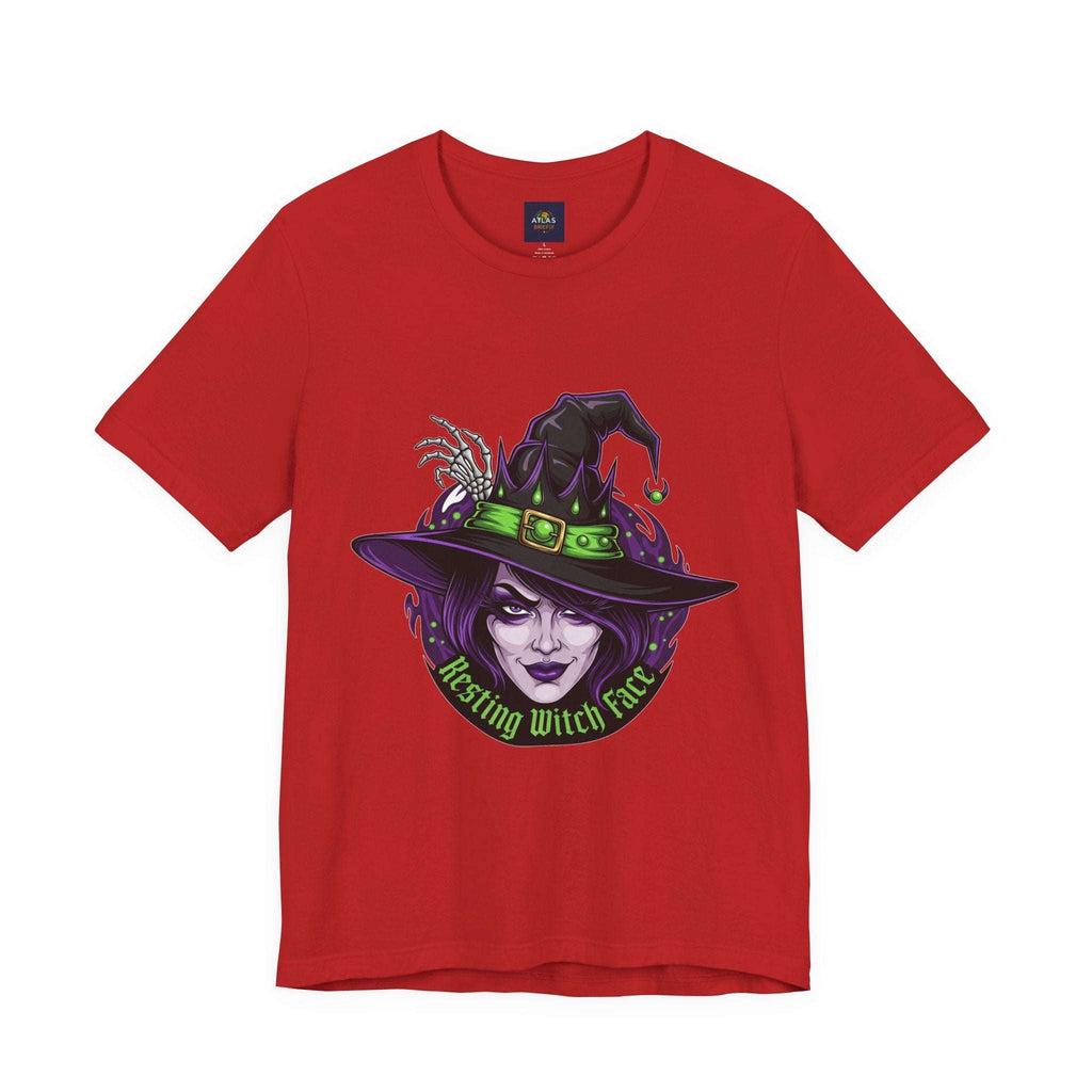 Resting Witch Face Halloween T-Shirt - Funny Witch Tee for Women & Men | Halloween Graphic Shirt - Atlas Briefly