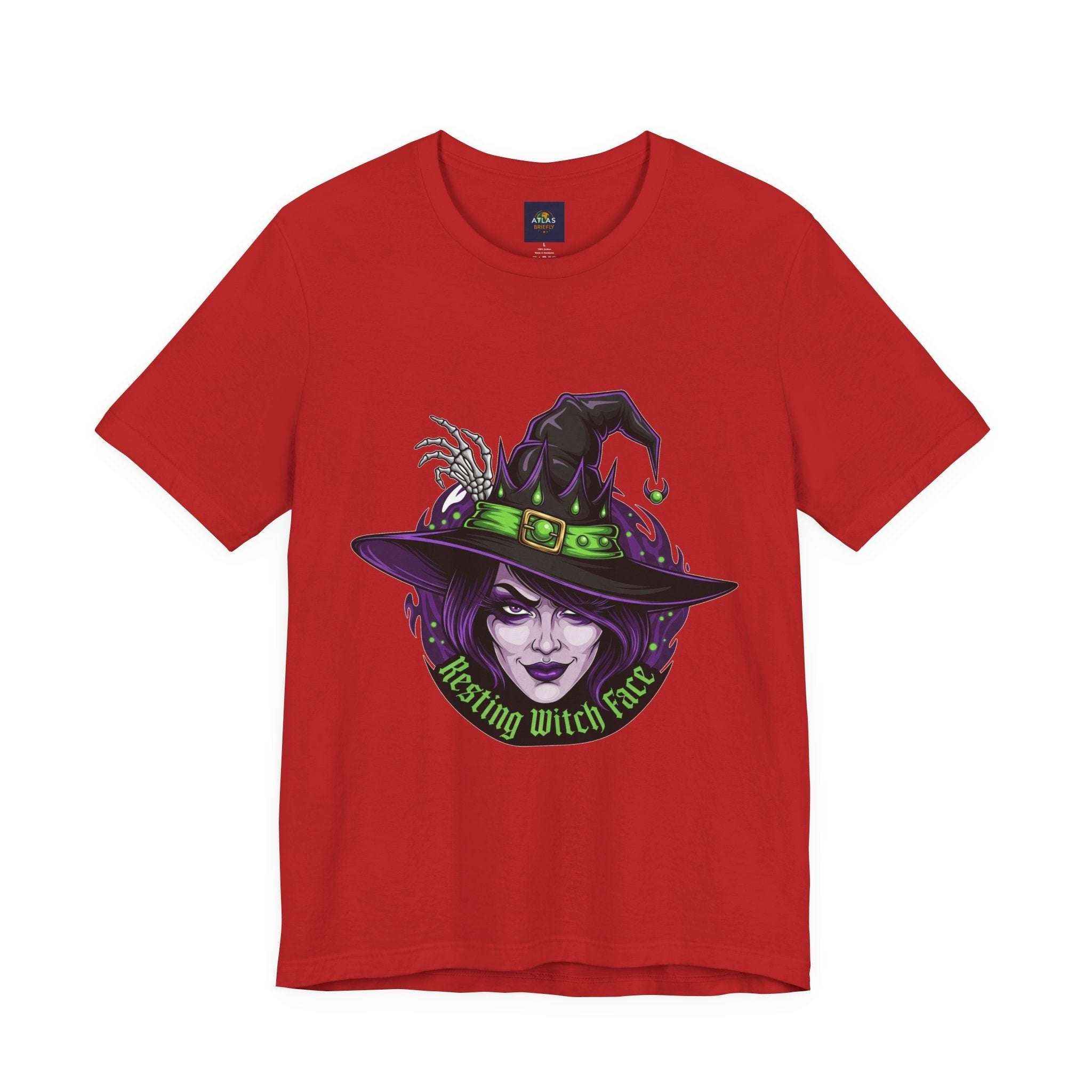 Resting Witch Face T-Shirt - Funny Halloween Witch Tee - Atlas Briefly