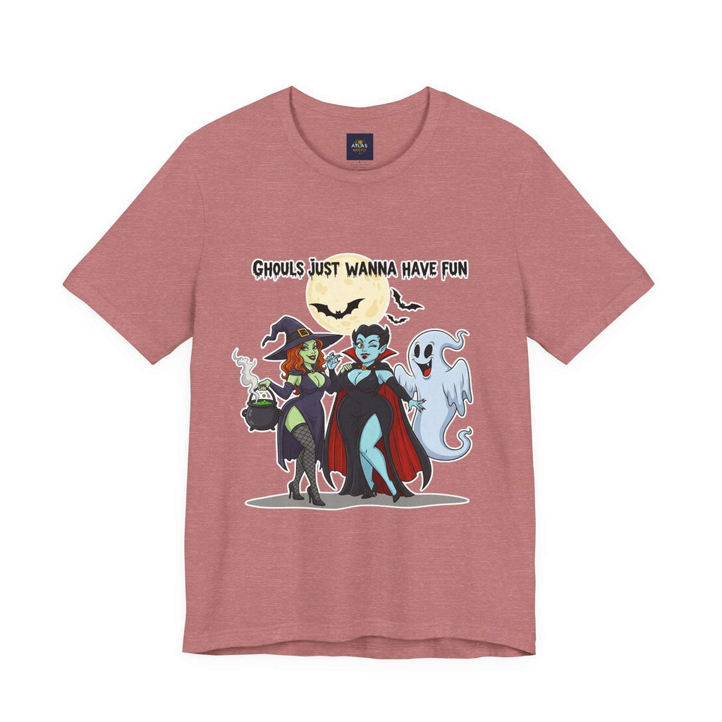 Ghouls Just Wanna Have Fun Halloween T-Shirt - Cute Witch Vampire Ghost Tee | Halloween Character Shirt - Atlas Briefly
