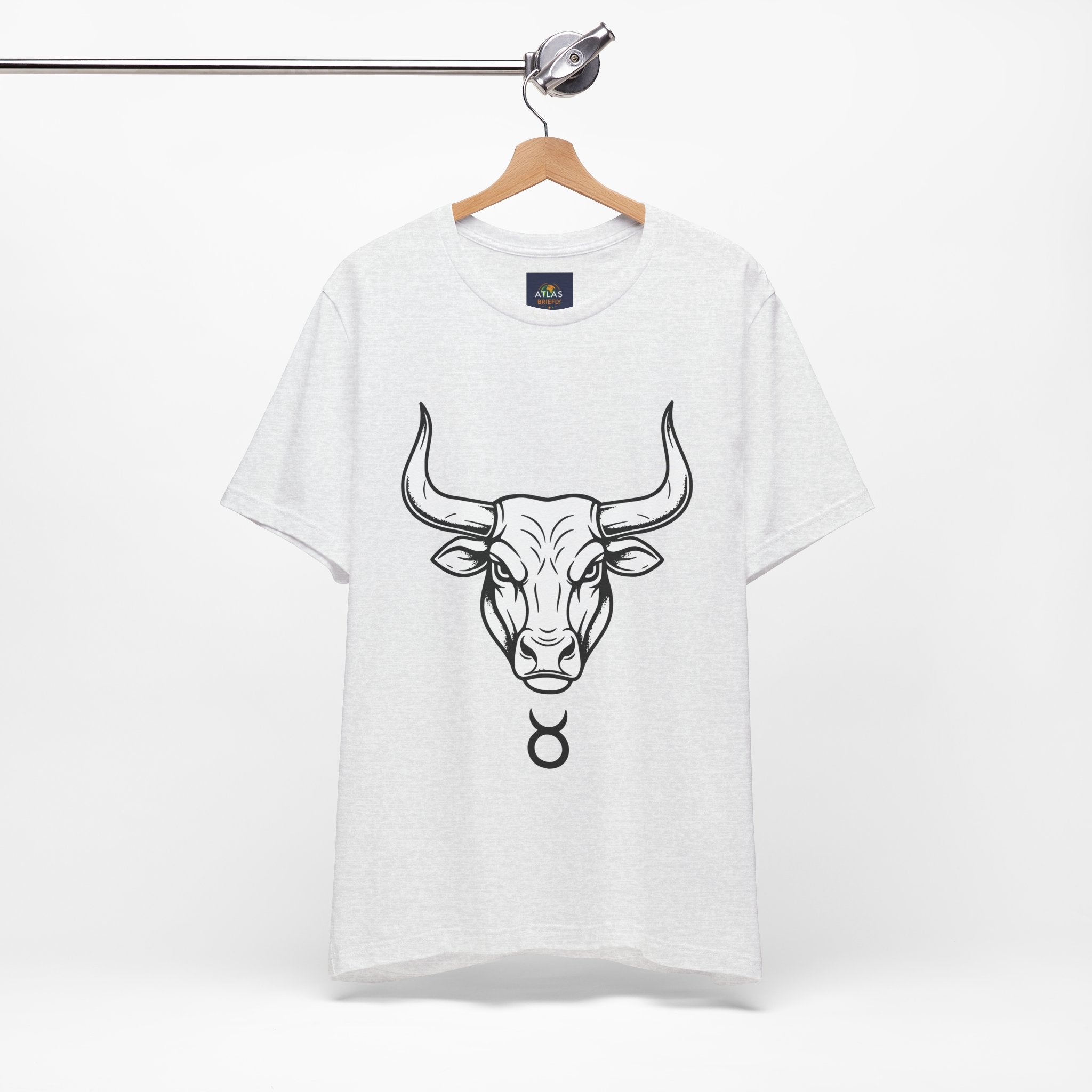 Taurus Zodiac T-Shirt - Minimalist Black and White Unisex T-Shirt