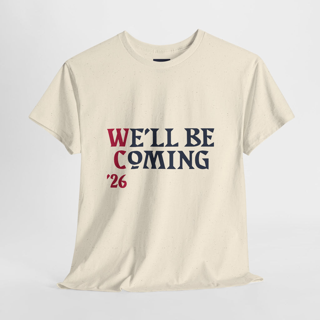 "We'll Be Coming '26" Scotland World Cup T-Shirt | Premium Tartan Army Fan Gear