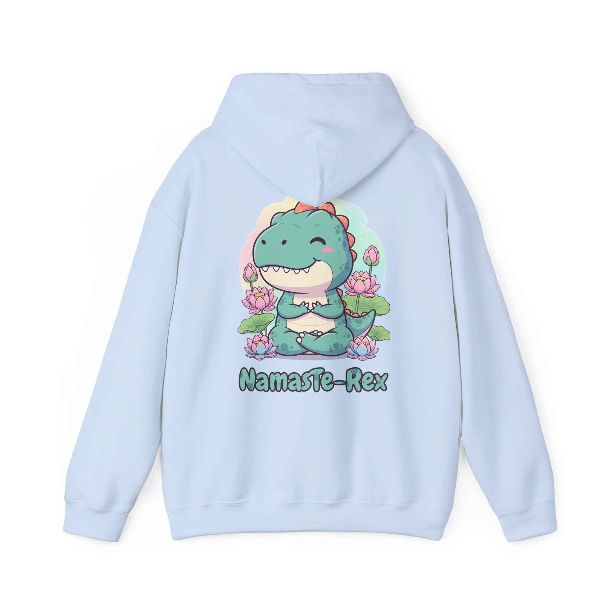 NamasTe-Rex Hoodie - Fun Yoga Dinosaur Sweatshirt for Comfort and Style - Atlas Briefly