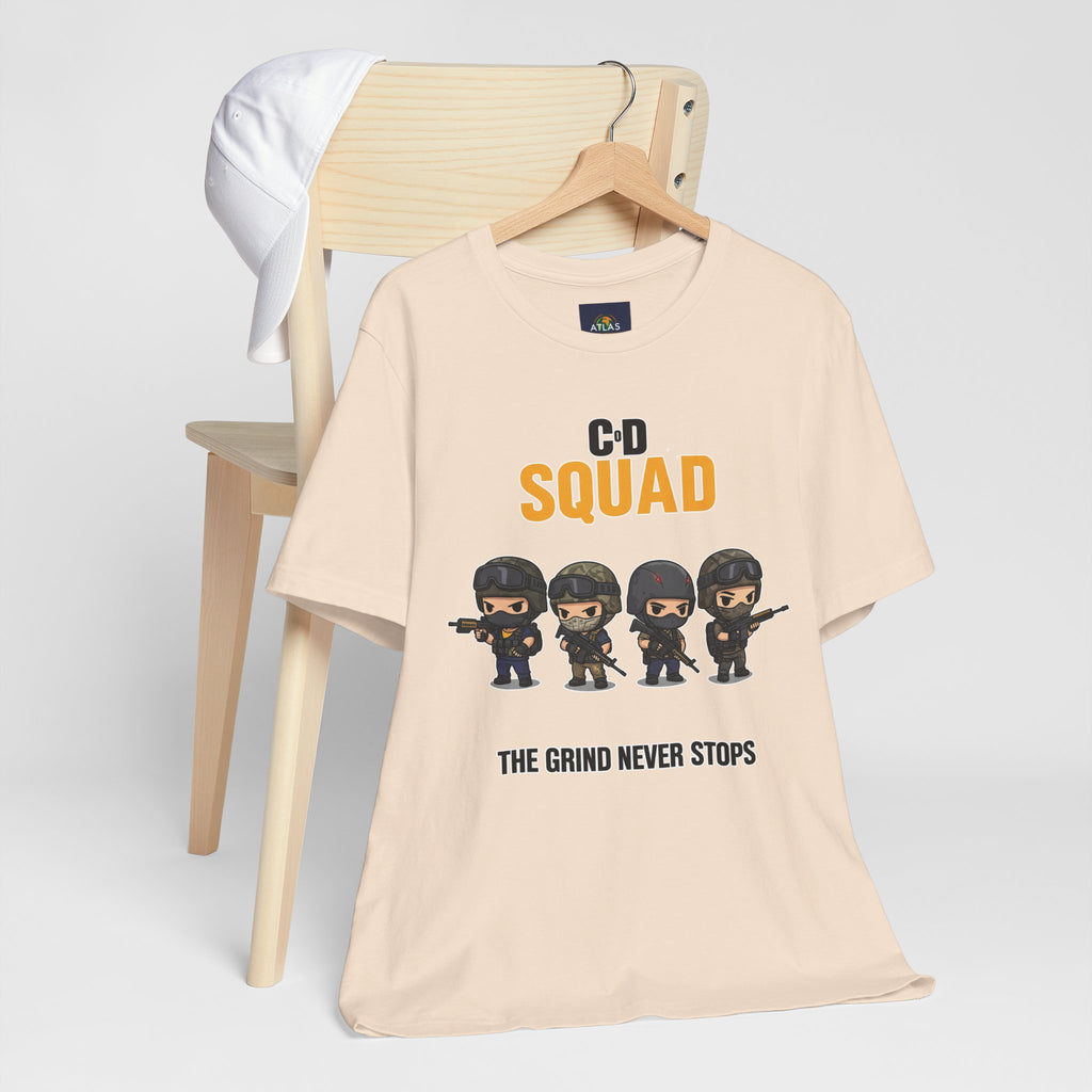 CoD Squad Tee for Gamers: The Grind Never Stops