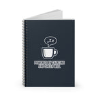 Powered by Caffeine Notebook - Humorous Coffee Notes | Minimalist Gift - US Version - Atlas Briefly