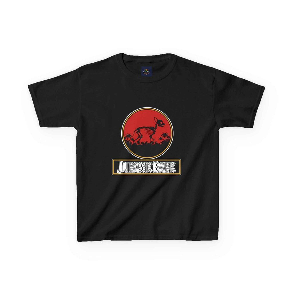 Kids Chihuahua Jurassic Bark T-Shirt - Fun Dog & Dinosaur Tee for Young Pet Lovers - Atlas Briefly