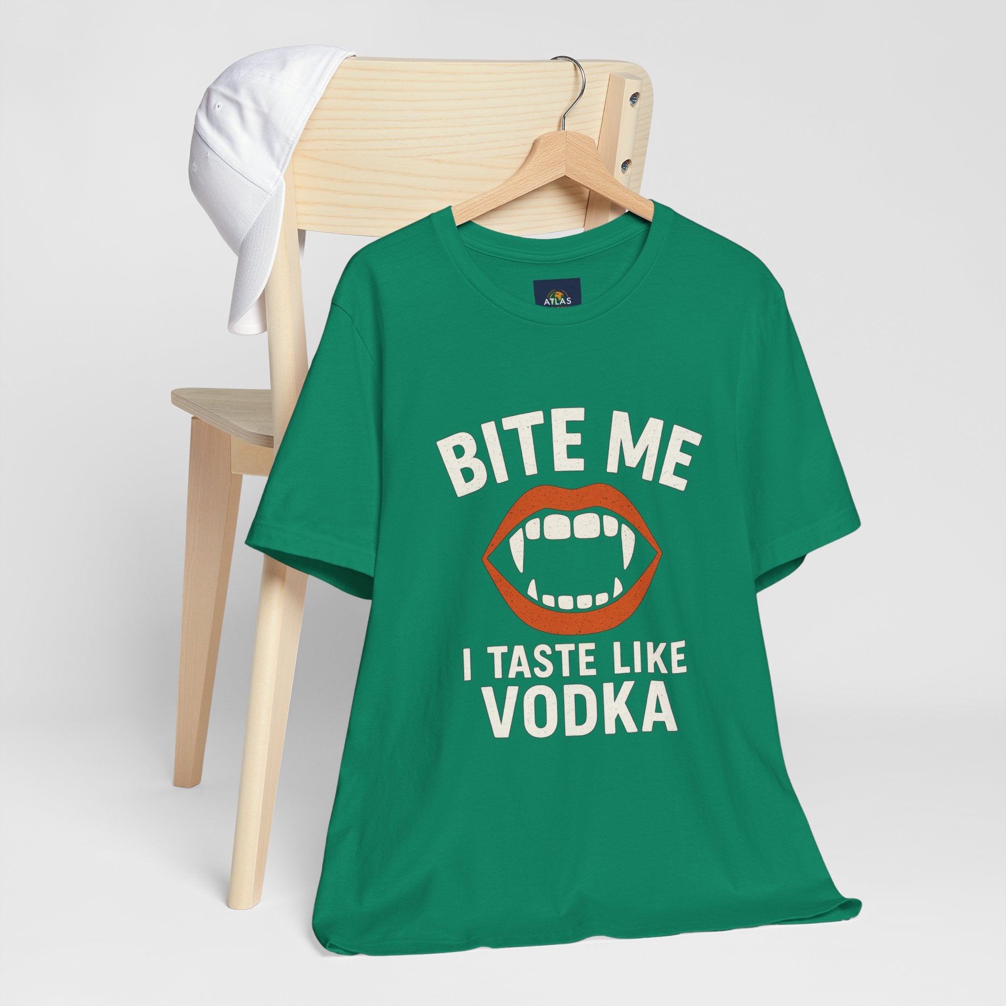 Funny Halloween Vodka T-Shirt – “Bite Me, I Taste Like Vodka”