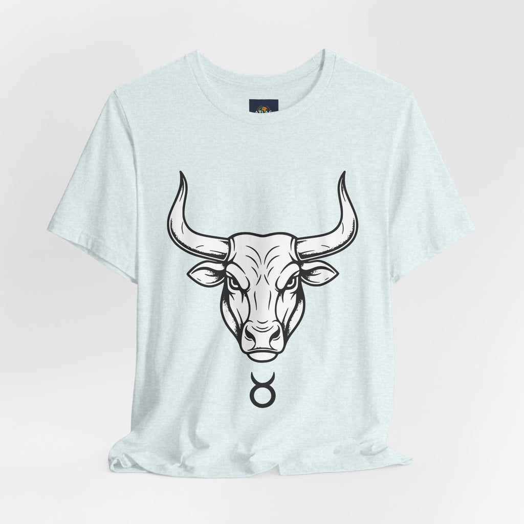 Taurus Zodiac T-Shirt - Minimalist Black and White Unisex T-Shirt