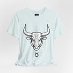 Taurus Zodiac T-Shirt - Minimalist Black and White Unisex T-Shirt