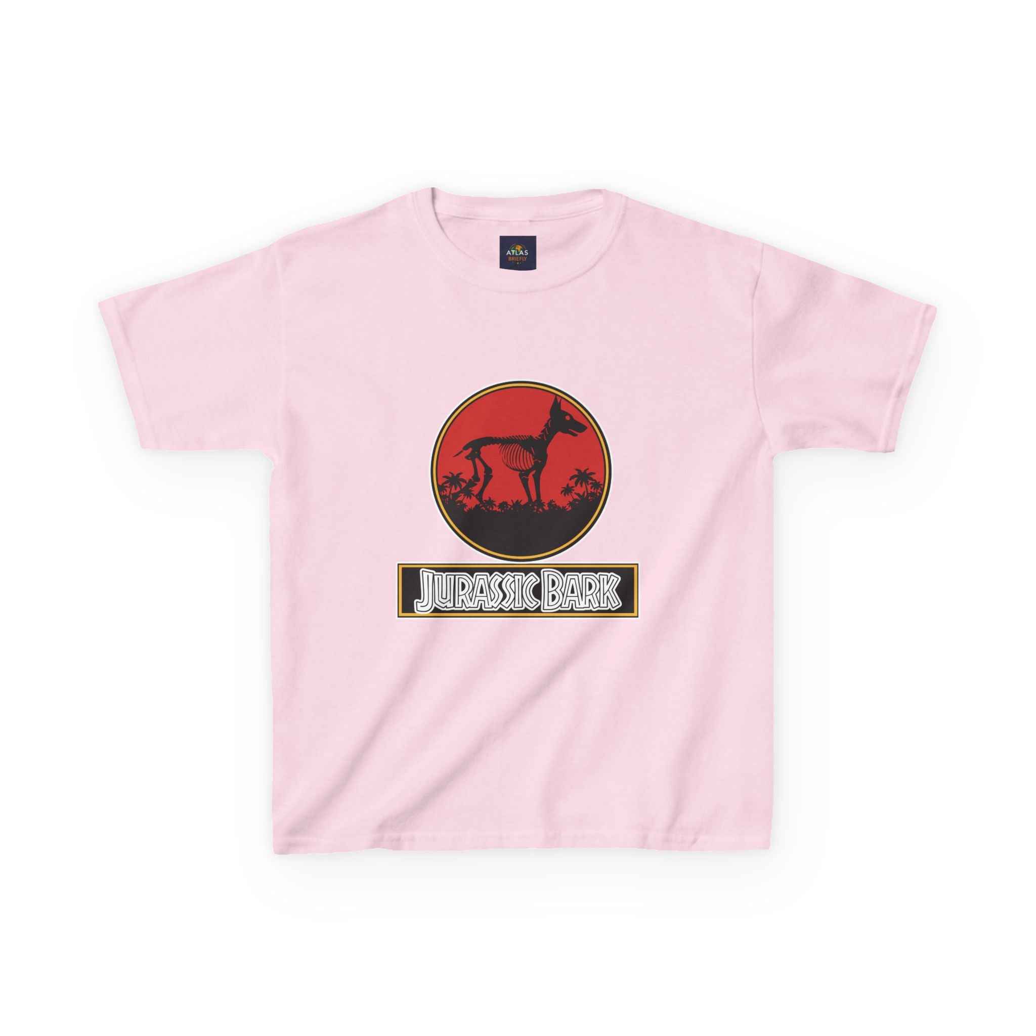 Kids Doberman Jurassic Bark T-Shirt | Fun Dog Tee for Kids - Atlas Briefly