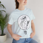 Virgo Zodiac Tee - Minimalist Black and White Unisex T-Shirt