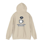 Powered by Caffeine and Sheer Will Hoodie - Funny Coffee Lover Sweatshirt | Minimalist Humor Gift - Atlas Briefly