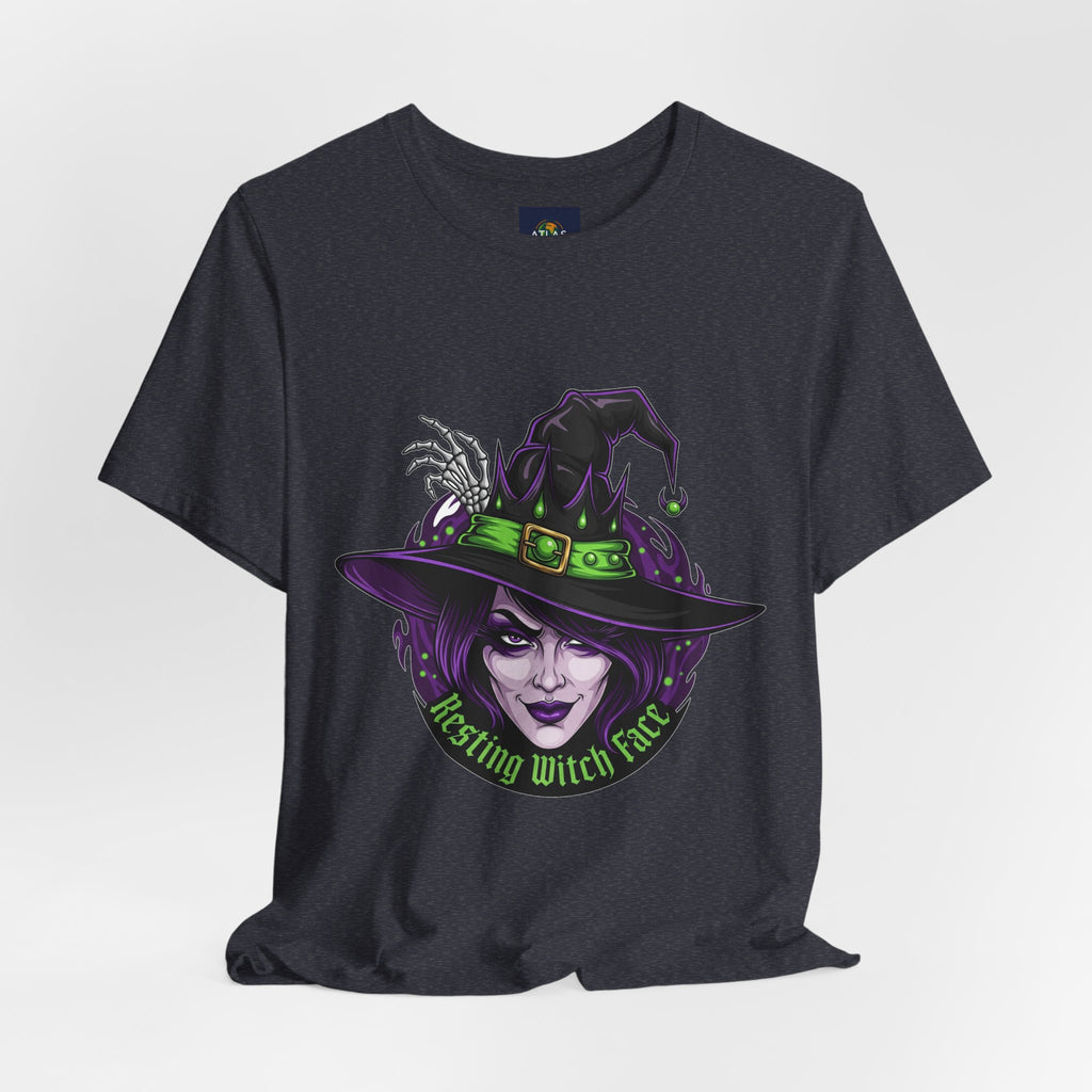 Resting Witch Face Halloween T-Shirt - Funny Witch Tee for Women & Men | Halloween Graphic Shirt - Atlas Briefly