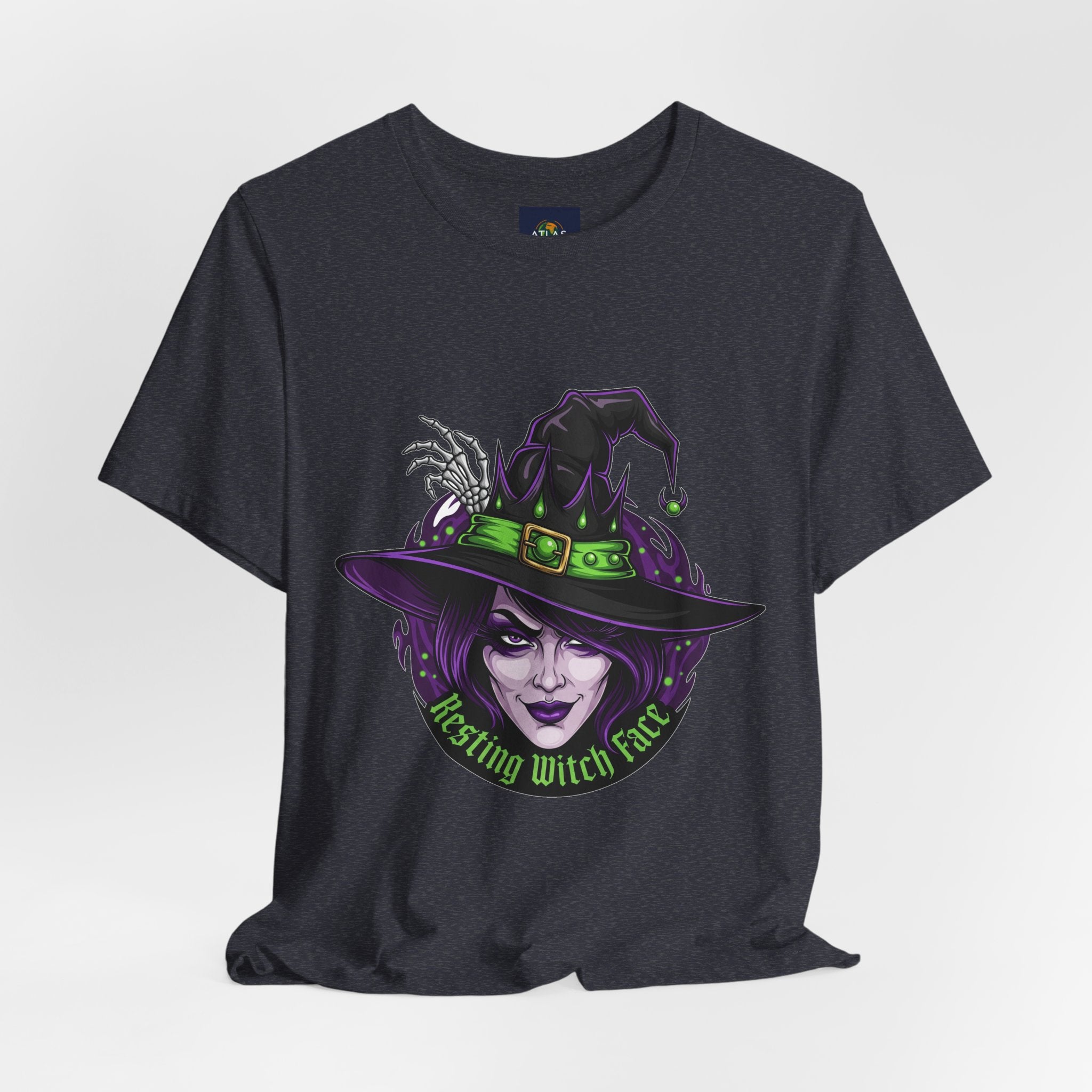 Resting Witch Face Halloween T-Shirt - Funny Witch Tee for Women & Men | Halloween Graphic Shirt - Atlas Briefly