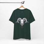 Aries Horoscope Tee - Unisex Black and White Minimal Design