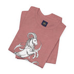 Capricorn Zodiac Tee - Unisex Minimalist Horoscope Shirt in Black and White
