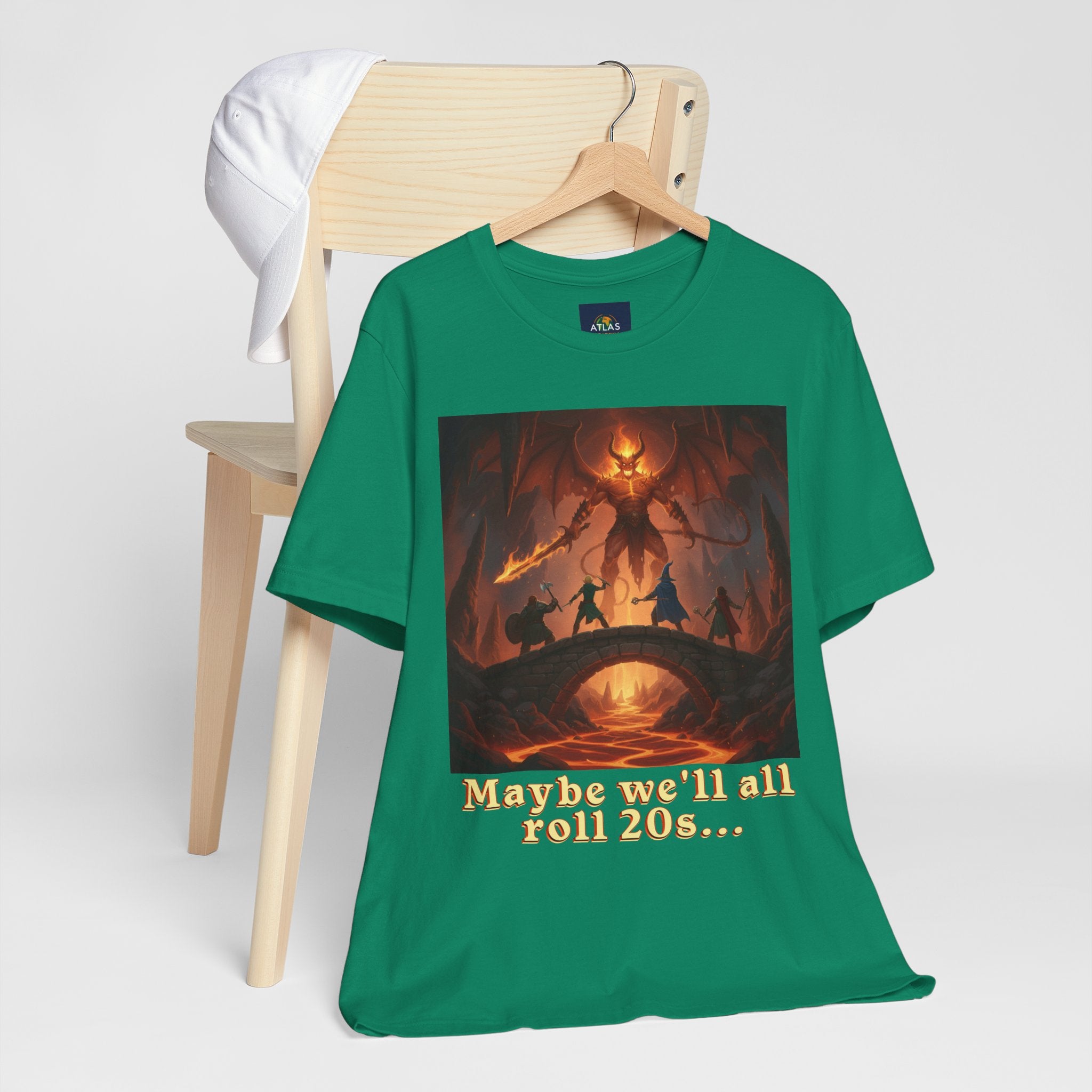 D&D Fantasy T-Shirt - Roll a Natural 20 Dungeon Master RPG Unisex Tee