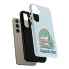 NamasTe-Rex Meditating Dinosaur Phone Case - Funny Yoga T-Rex Mobile Cover | Zen Tech Gift - Atlas Briefly