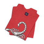 Scorpio Zodiac Tee - Unisex Minimalist Black and White Design