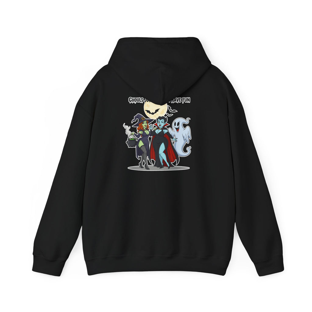 Ghouls Just Wanna Have Fun Halloween Hoodie - Witch Vampire Ghost Sweatshirt | Spooky Squad Apparel - Atlas Briefly