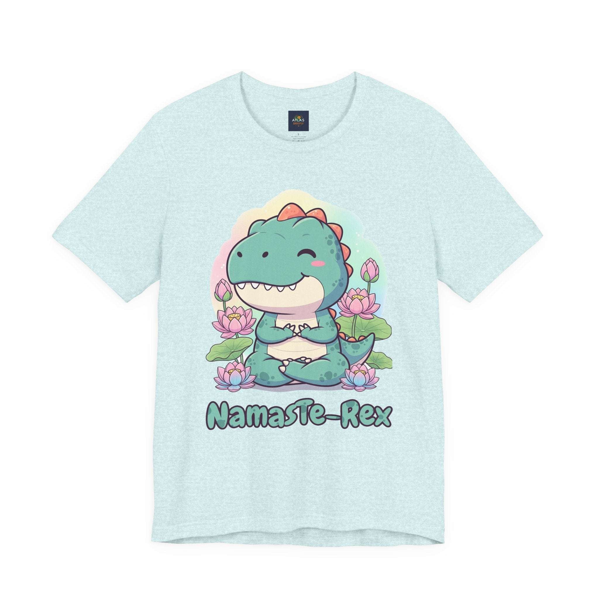 NamasTe-Rex T-Shirt - Yoga Dinosaur Tee - Atlas Briefly