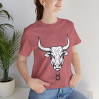 Taurus Zodiac T-Shirt - Minimalist Black and White Unisex T-Shirt