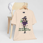 Sexy Witch Halloween T-Shirt - Flirty Witch Costume Tee | Trick or Treat Halloween Shirt - Atlas Briefly