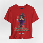 Sexy Witch Halloween T-Shirt - Flirty Witch Costume Tee | Trick or Treat Halloween Shirt - Atlas Briefly