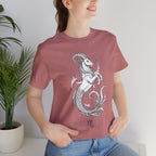 Capricorn Zodiac Tee - Unisex Minimalist Horoscope Shirt in Black and White
