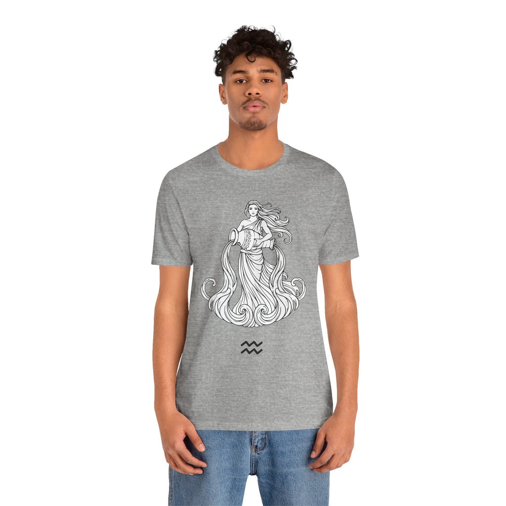 Aquarius Zodiac Tee - Unisex Astrology T-Shirt for Trendy Style