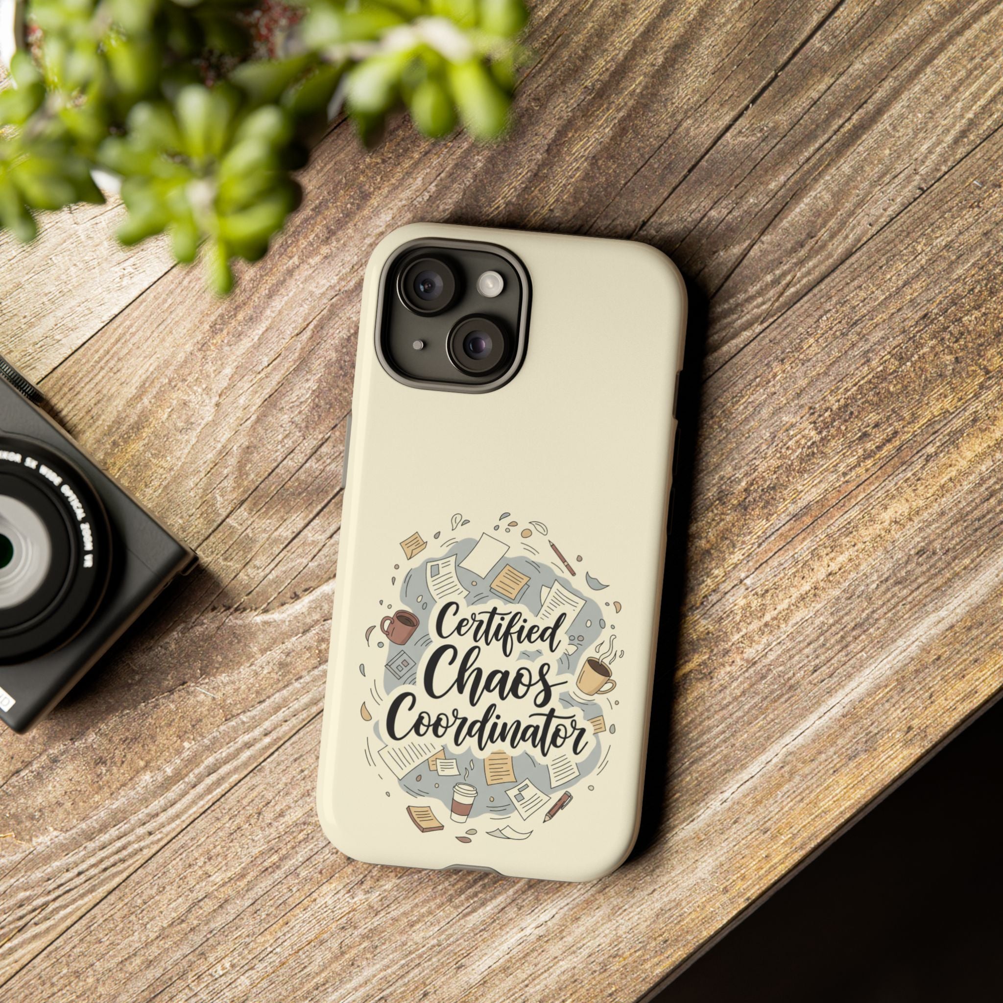Certified Chaos Coordinator Phone Case - Funny Mom Teacher Mobile Cover | Organized Chaos Gift - Atlas Briefly