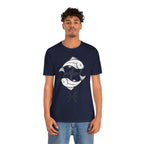 Pisces Zodiac T-shirt - Minimalist Black and White Unisex Tee