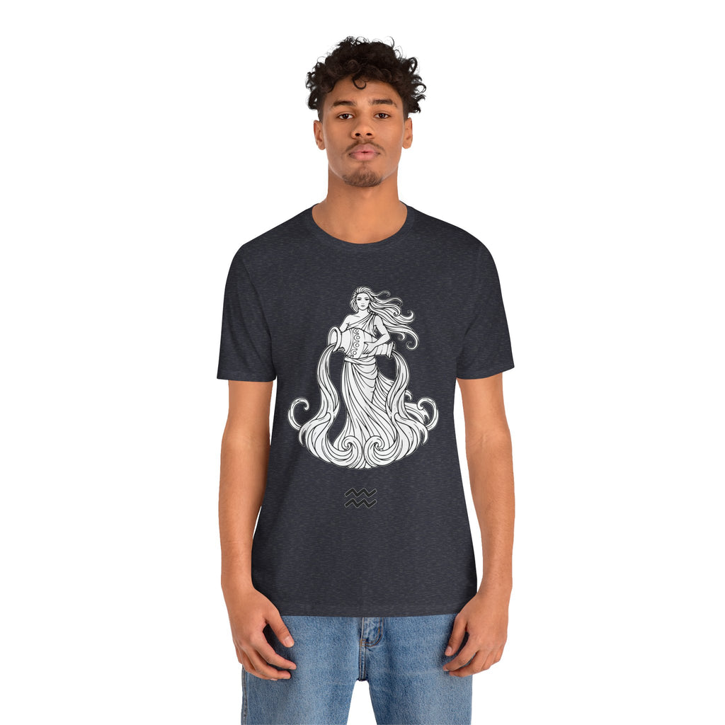 Aquarius Zodiac Tee - Unisex Astrology T-Shirt for Trendy Style