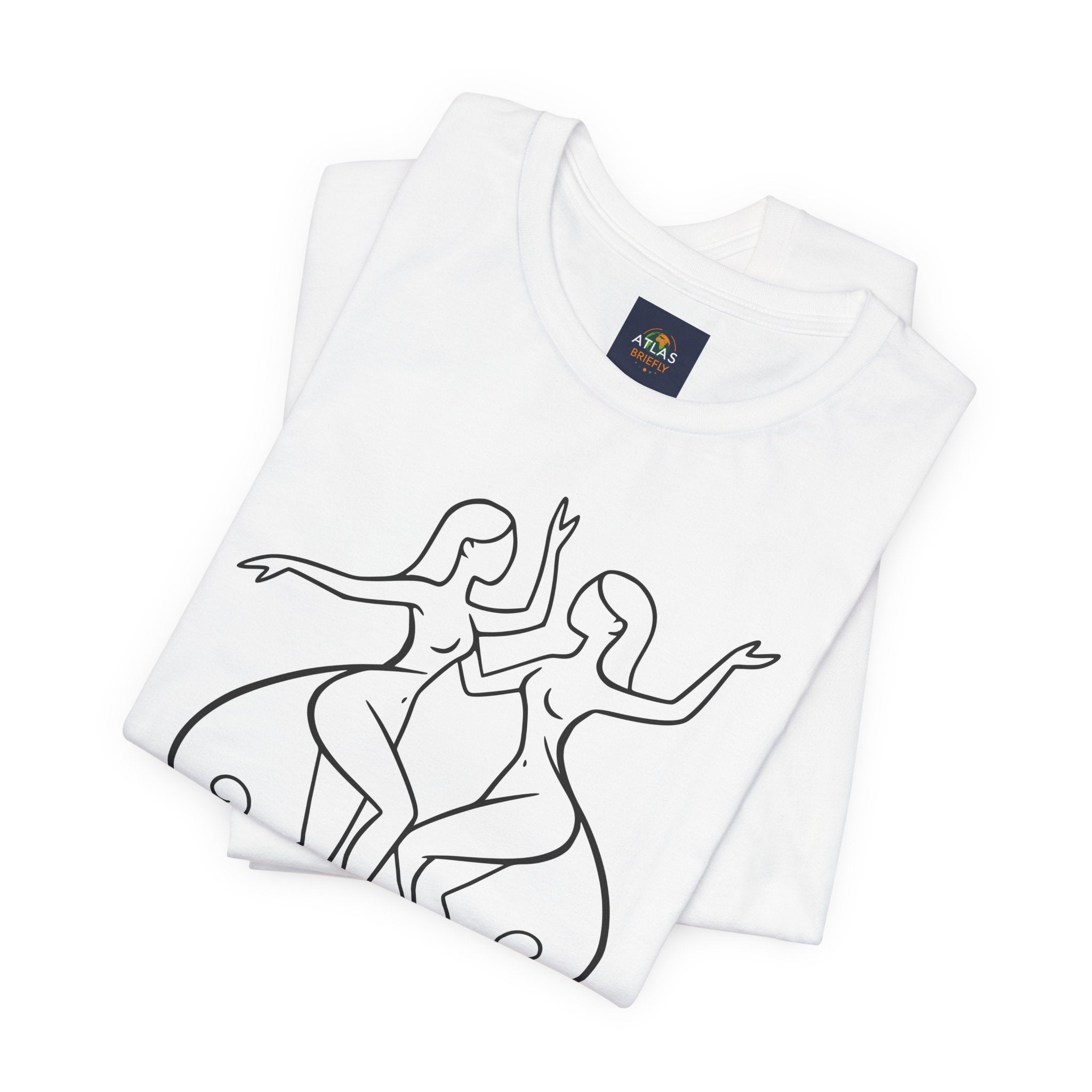 Gemini Zodiac Tee - Minimalistic Black and White Unisex Design
