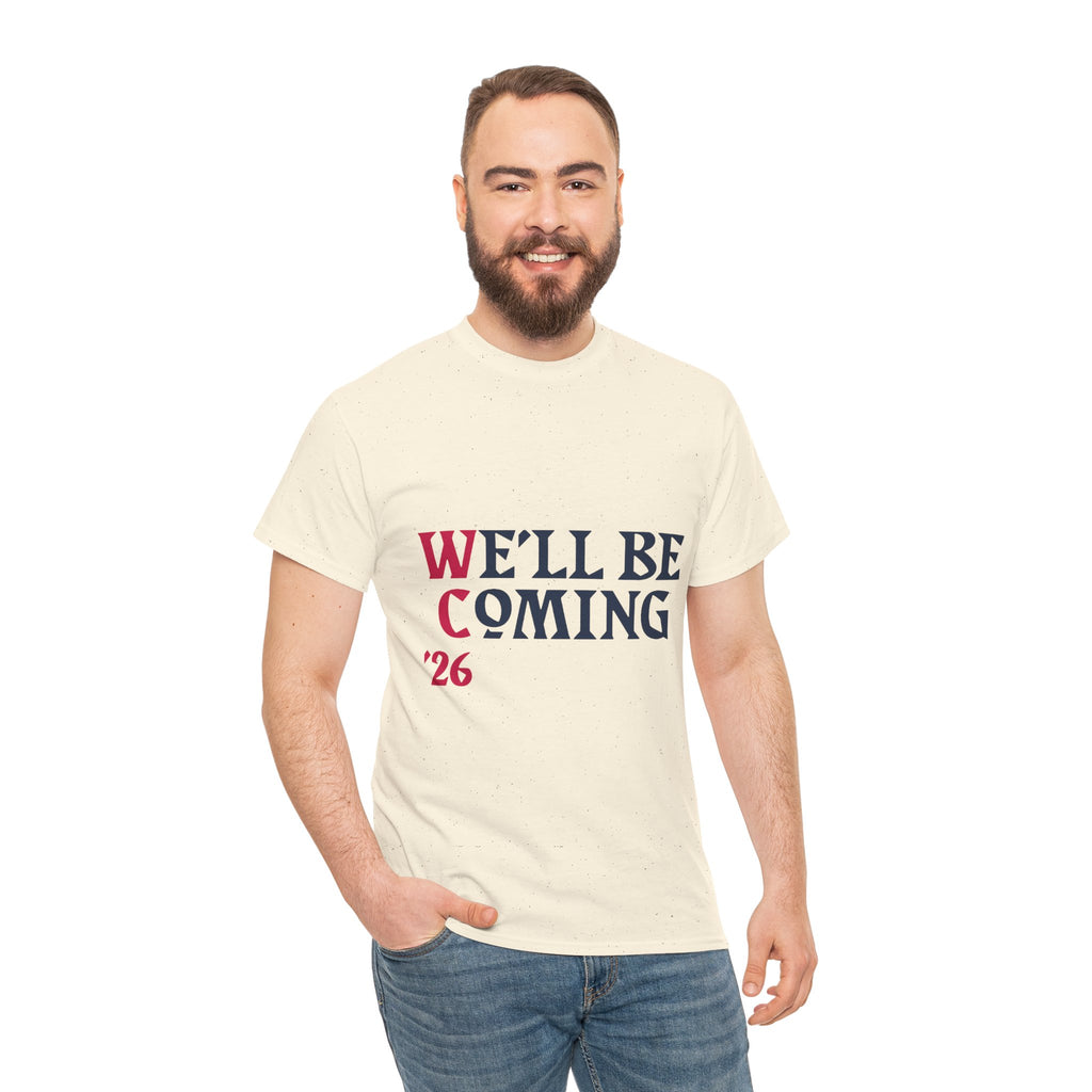 "We'll Be Coming '26" Scotland World Cup T-Shirt | Premium Tartan Army Fan Gear