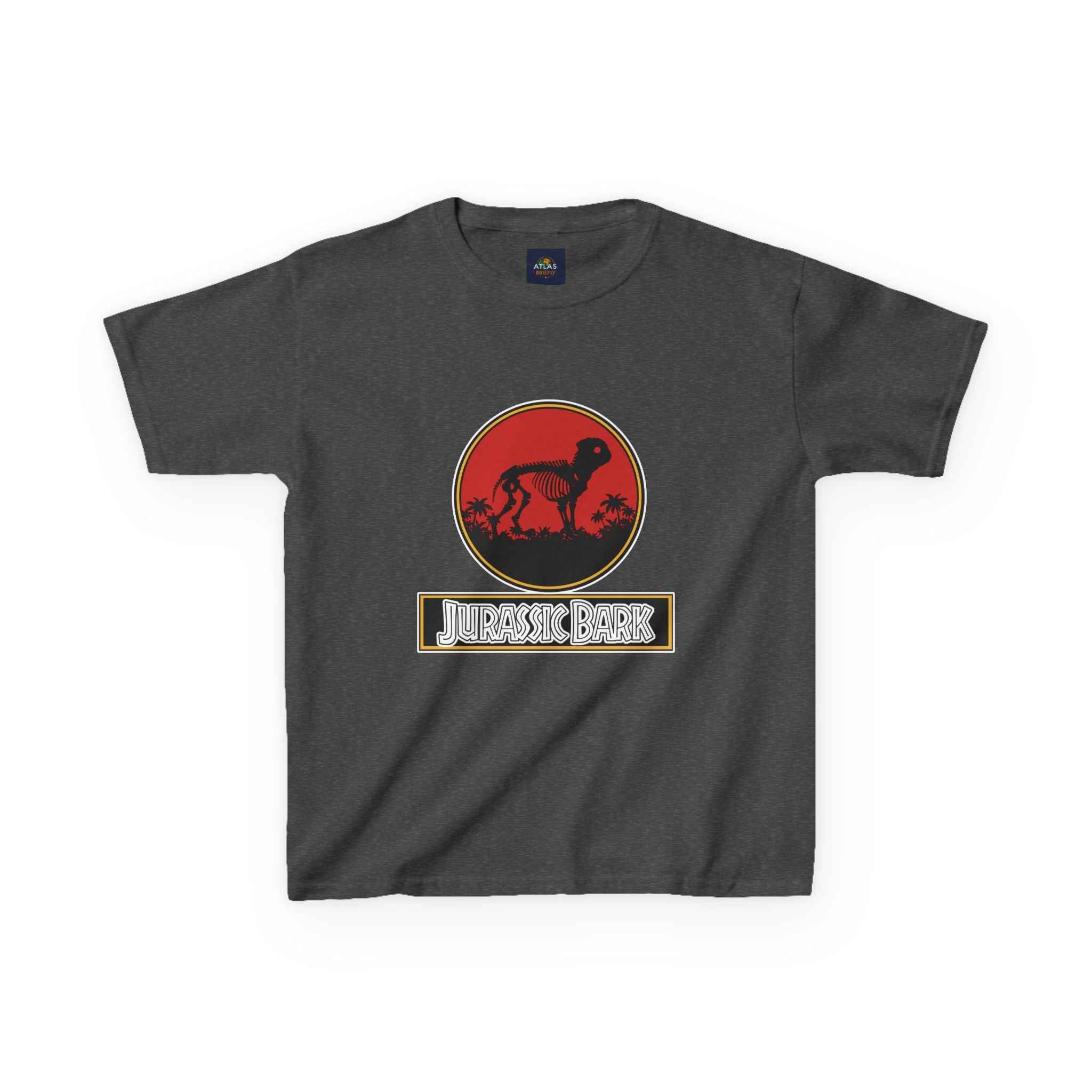 Kids Pug Jurassic Bark T-Shirt - Fun Dog & Dinosaur Tee for Kids with Worldwide Shipping - Atlas Briefly