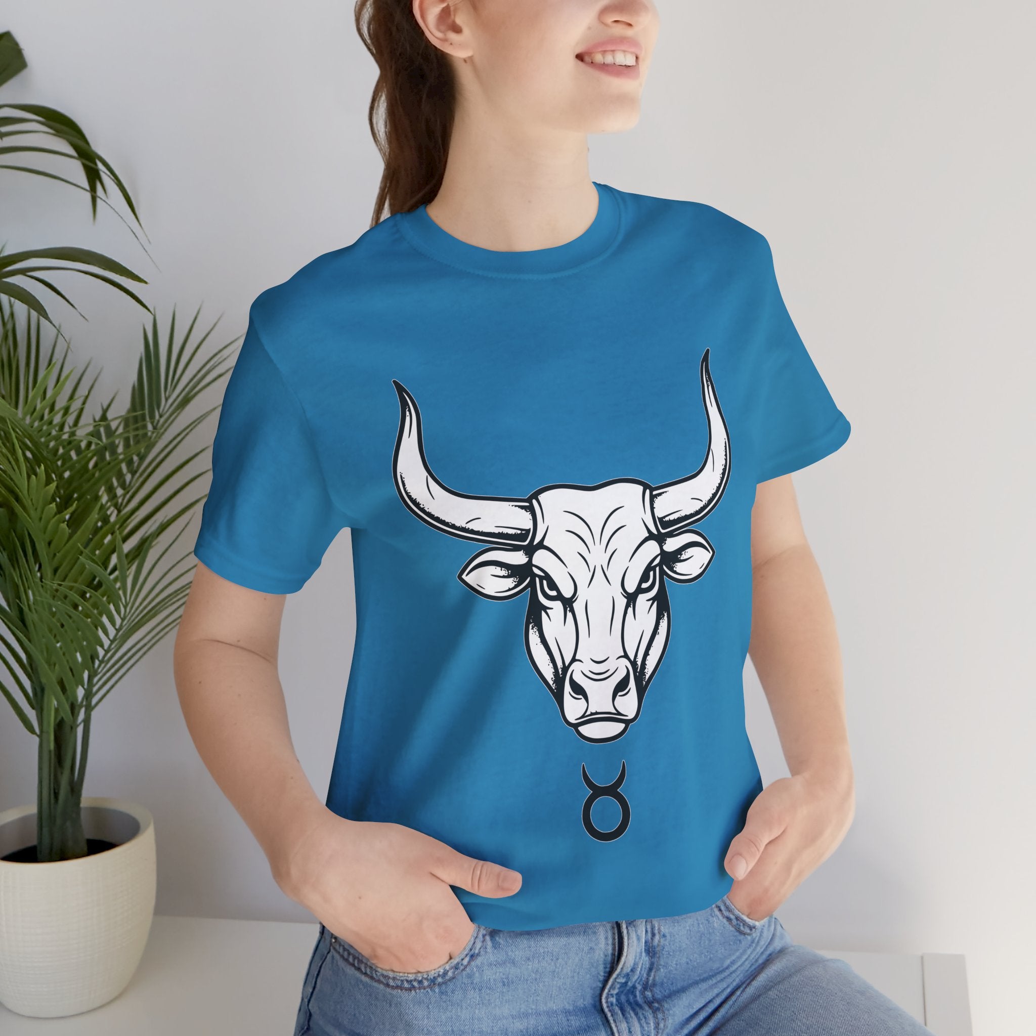 Taurus Zodiac T-Shirt - Minimalist Black and White Unisex T-Shirt