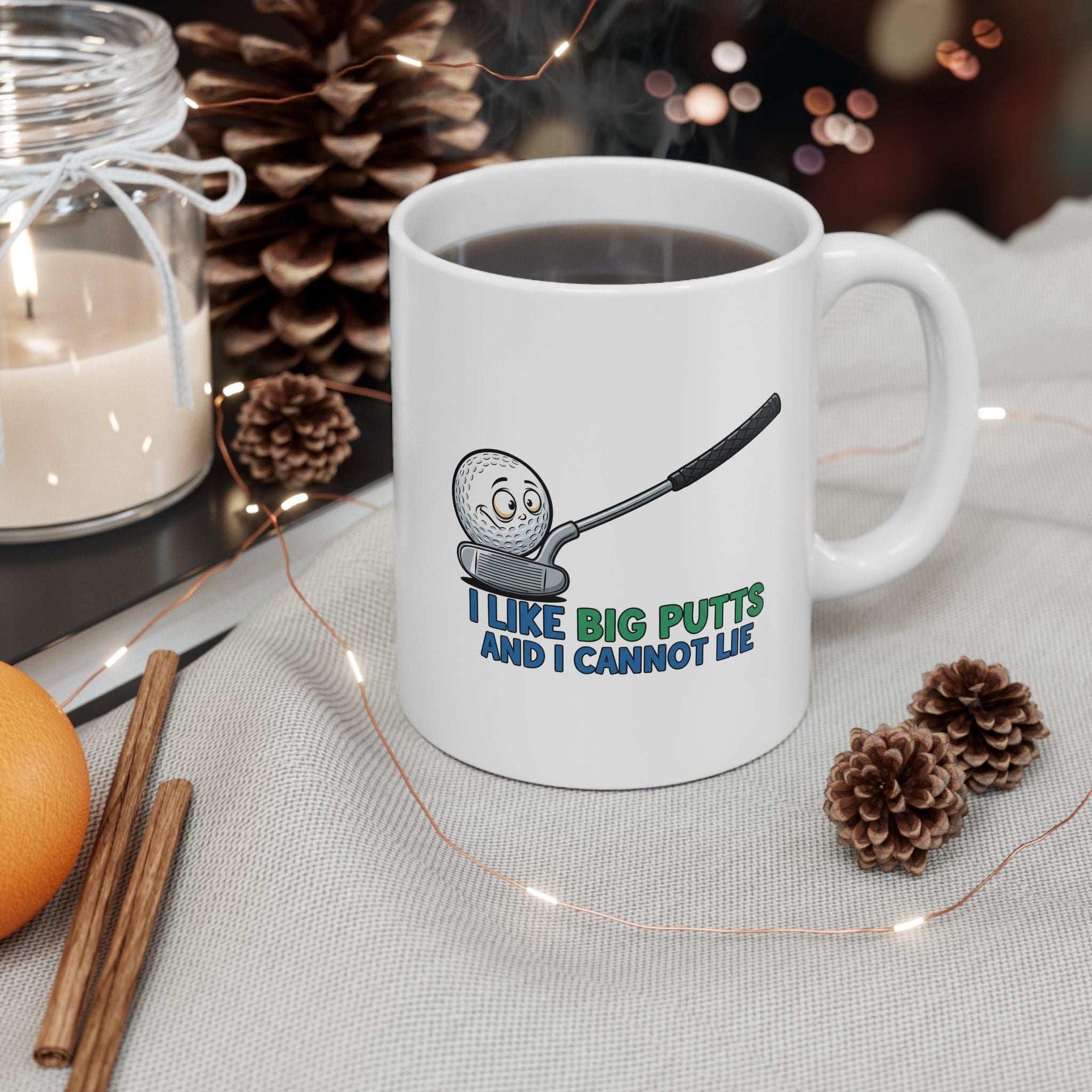 I Like Big Putts Golf Mug - Funny Golf Gift for Him | Hilarious Golfer Coffee Cup US Version - Atlas Briefly