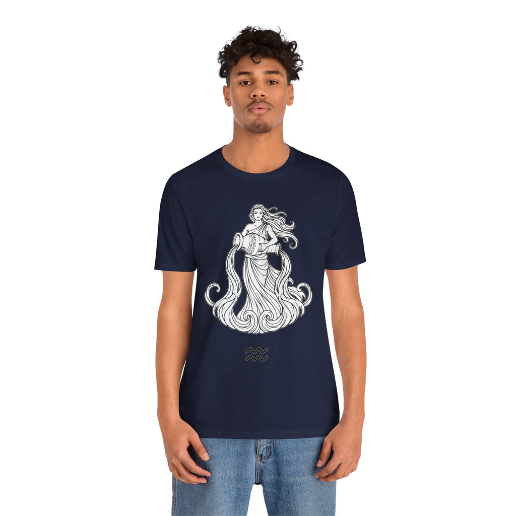 Aquarius Zodiac Tee - Unisex Astrology T-Shirt for Trendy Style
