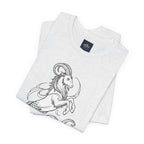 Capricorn Zodiac Tee - Unisex Minimalist Horoscope Shirt in Black and White