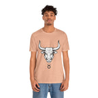 Taurus Zodiac T-Shirt - Minimalist Black and White Unisex T-Shirt